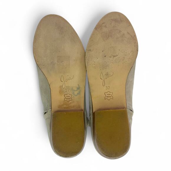 Joie Women's Laleh Bootie Size EU 37 US 7 Pale Gray Chelsea Ruffle Ankle Boot - Picture 5 of 12